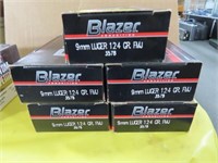 250 ROUNDS BLAZER 9 MM LUGER AMMO
