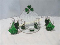 Stained Glass Style 6pc Nativity Set