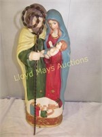 Mary & Joseph Hand Painted Large Nativity Figure