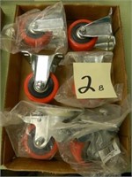 Flat Of 6 Casters (3")