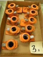 Flat Of 10 Pipe Clamp Clamps