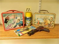Dick Tracy Lunch Box w/ Thermos, Roy Rogers &