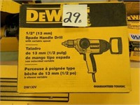 DeWalt DW130V 1/2" Spade Handle Drill