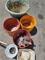 Flower pot and hand tools