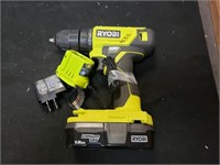 18 v drill with battery and charger ryobi