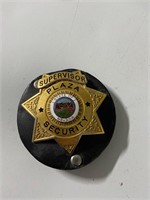 Vintage security badge