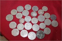24 pc. Foreign Coin Lot