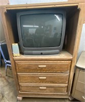 Entertainment center with TV