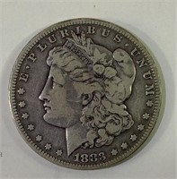 1883 CC US Morgan silver dollar