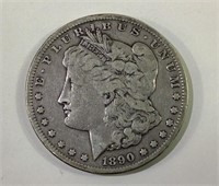 1890 CC US Morgan silver dollar