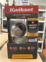 Kwikset deadbolt keyed one side, comes with key