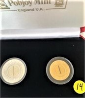 Eng UK Millenium 2 Coin Set