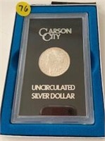 1883 Carson City Uncirc. Silver Dollar