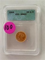 1905 $2-1/2 Dollar Coin