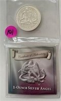 2014 England UK Silver Angel Coin