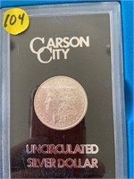 1881 CC Uncirc. Morgan Silver Dollar