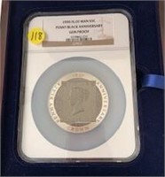 1990 Eng Penny Black Anniv. Medal