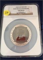 1990 Eng Penny Black Anniv. Medal