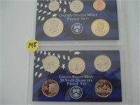 2000 US Mint Proof, State Quarters Sets