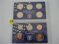 2002 US Mint Proof, State Quarters Sets