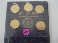 US Presidents Brass Coins