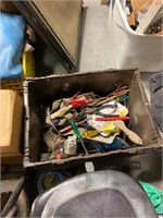 Box lot of tools