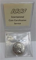 CANADA 1953 50 CENT SILVER COIN MS-62 SMALL DATE