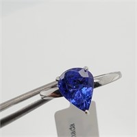 Certified  Natural Tanzanite(1.7ct) Ring