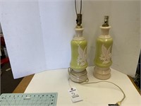 2  Vintage Lamps Needs Repairs See Pictures Mark.