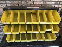 Plastic storage trays and holder