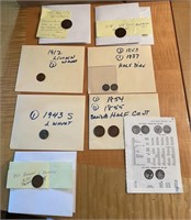 Various collectible coins