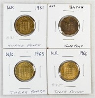 (4) UK COINS MIX