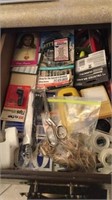 2 drawers of silverware and misc items