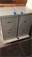 2 filing cabinets