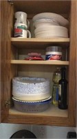 Cabinet contents