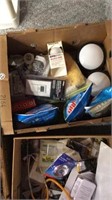Contents of 3 boxes hardware, electrical and home