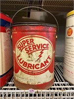 Super survive lubricant red metal tin