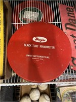 Dwyer Slack tube Manometer red tin