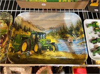 John Deere "Lunch Break on the Family Farm" tray