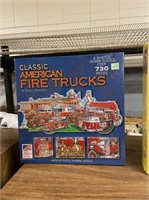 American Fire Trucks Puzzle New in Box