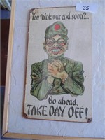 Repro Tin Sign