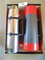 Stainless Steel & Plastic Thermos