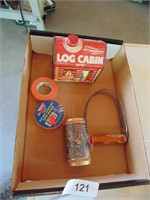 Log Cabin Syrup Tin, Orange Elect. Tape & Other