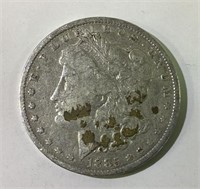 1885 o US Morgan Silver Dollar