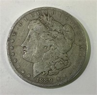 1889 O US Morgan silver dollar