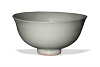 Chinese White-Glazed Bowl, Yuan Dynasty
