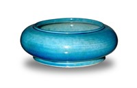 Chinese Turquoise-Glazed Brush Washer, 19th C#