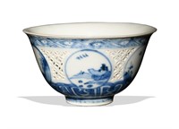 Chinese Export Blue & White Bowl, Kangxi