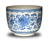 Chinese Blue & White Lotus Bowl, Kangxi