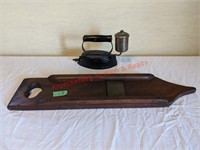 Slaw Cutter & Antique Steam Iron